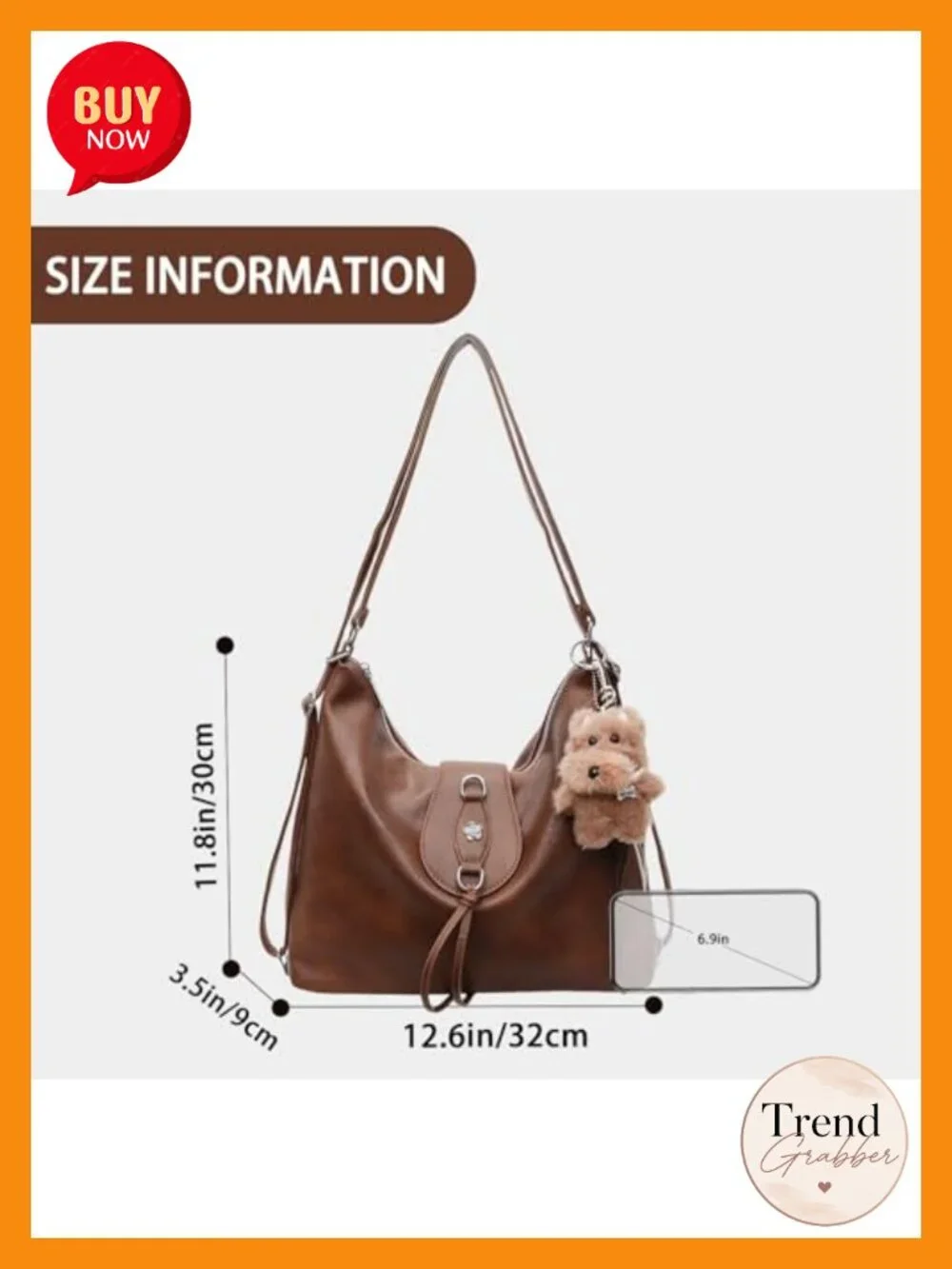 Convertible Tote Backpack Purse Hobo Shoulder Bag Faux Leather Crossbody